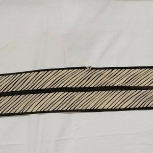 VANA BROWN / BEIGE STRIPED PRINT LADIES SCARF